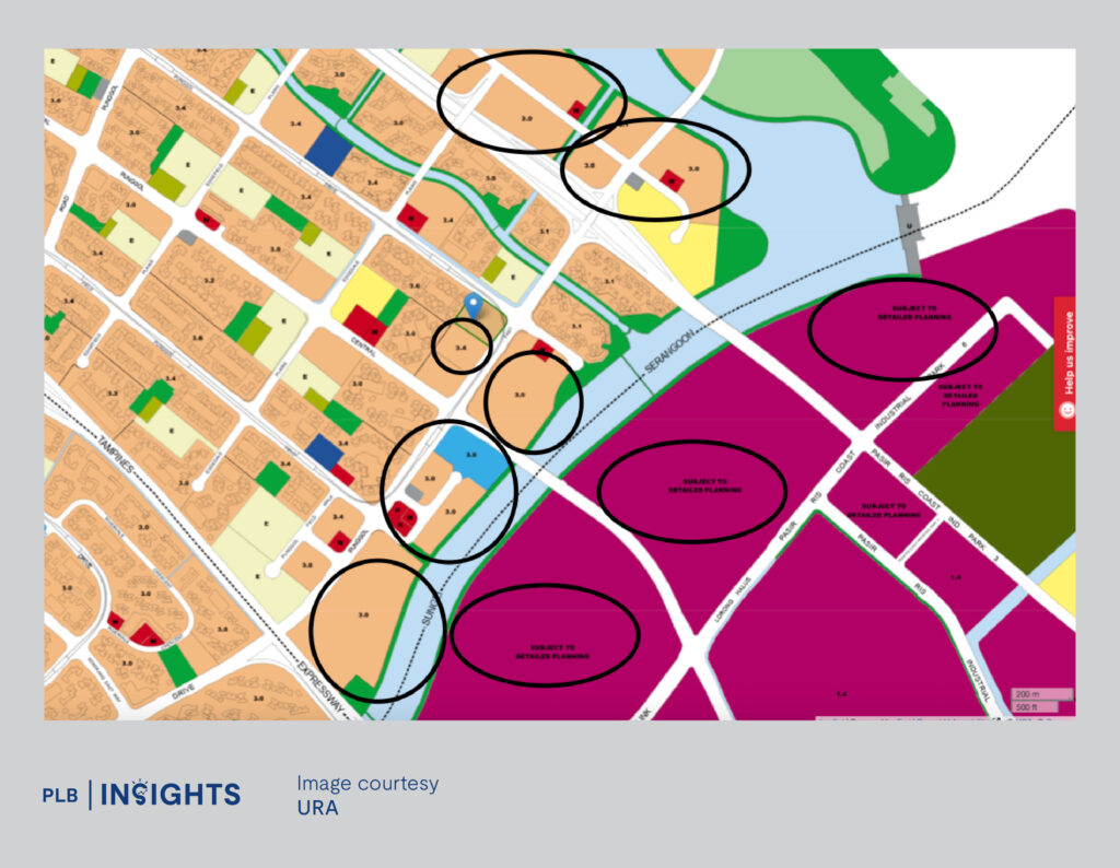 URA Master Plan of surrounding area