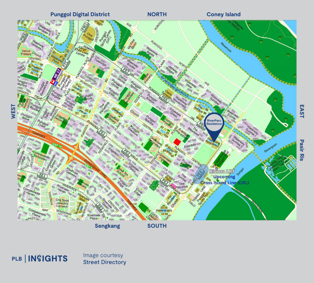 Location map of RiverParc Residence