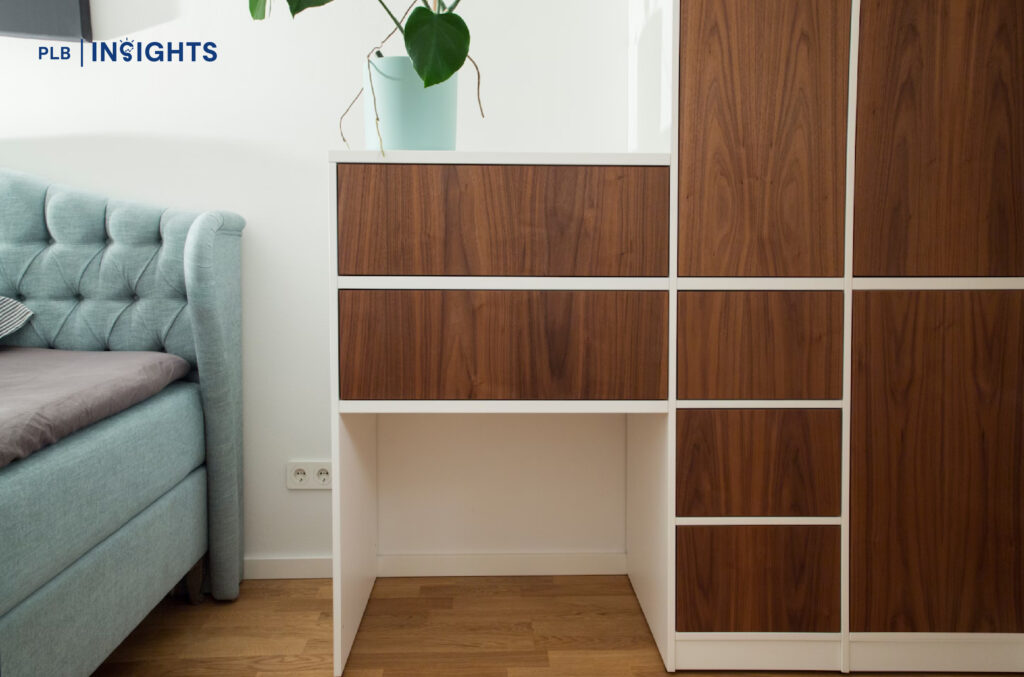 Smart furniture choices help to declutter the home and optimises living space and aesthetics