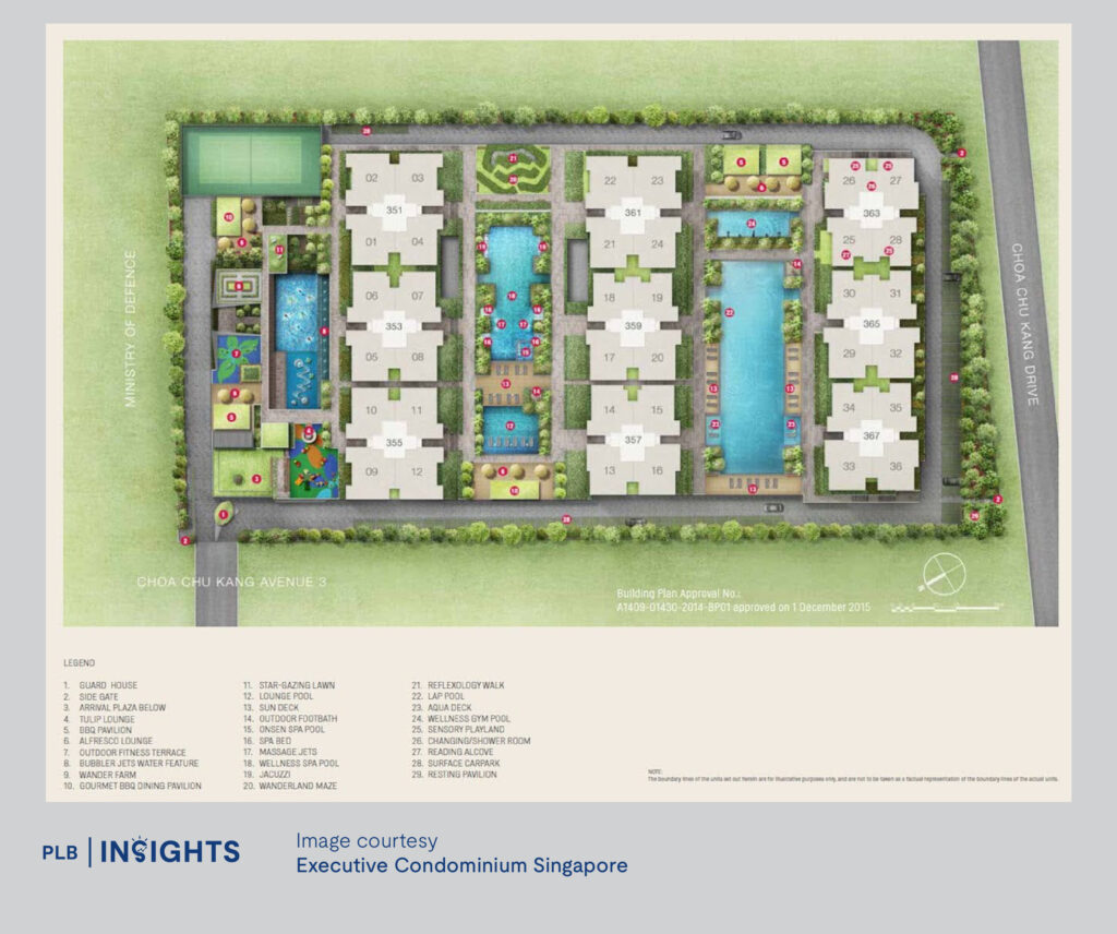 Explore Wandervale, a modern Executive Condominium near Choa Chu Kang MRT, offering spacious units, top-notch amenities, and prime connectivity for families and professionals.

Site Plan